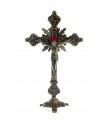 Metal Crucifix, Bronze, with base, 23x13cm