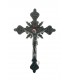 Crucifixo de Metal Niquelado 23 x 13 cm