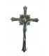Crucifixo de Metal Bronze 18 5 x 12 cm