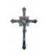 Crucifixo de Metal Niquelado 18 5 x 12 cm