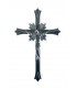 Crucifixo de Metal Cromado 27 5 x 18 cm