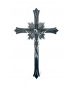 Metal Crucifix, Chrome, 27,5x18cm