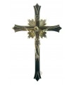 Metal Crucifix, Brass, 27,5x18cm