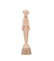 Imaculado Coração de Maria estilizado, cor creme, 10,5cm